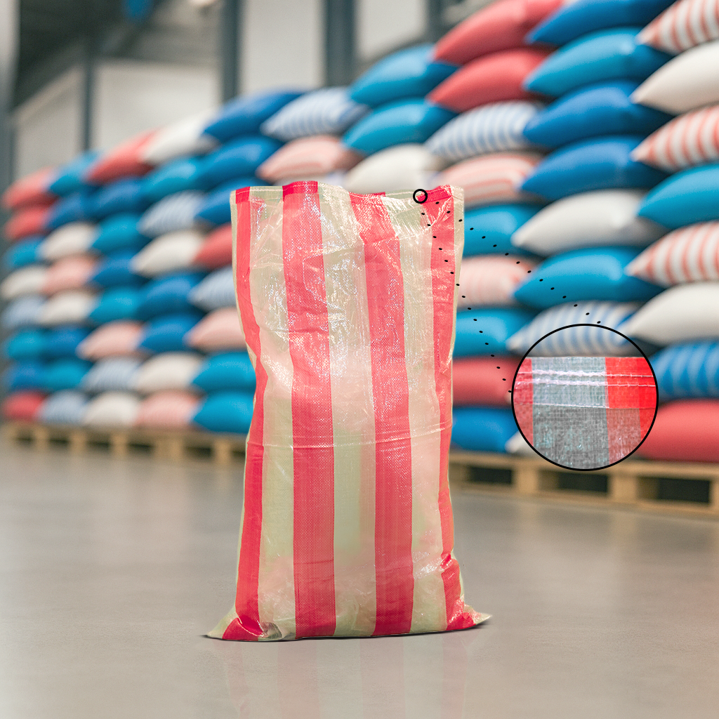 Bag Transparant / Orange 75 X125